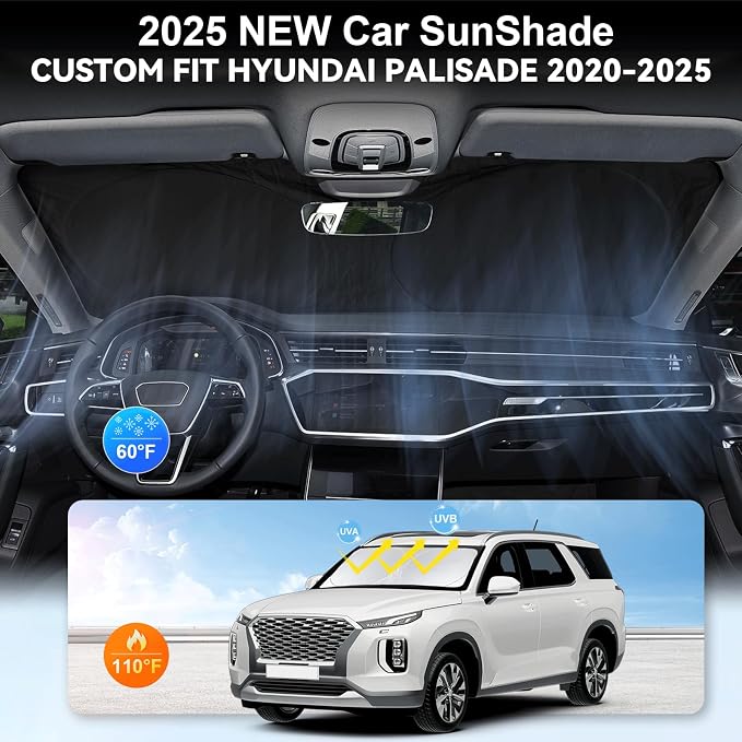 Sunshade for Hyundai Palisade 2020 2021 2022 2023 2024 2025 2026 Car Sun Shade - Image 4