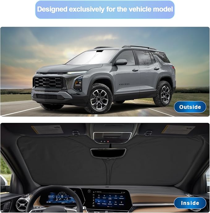 SXCY for 2025 Chevrolet Equinox Windshield Sunshade for Chevy Equinox 2025 - Image 2