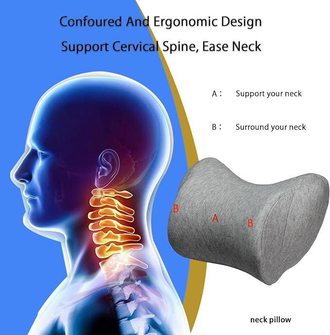 Lumbar Support Pillow for Car, Car Neck Pillow Kit for Car - Image 4