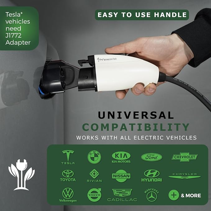 PRIMECOM Level 2 EV Charger 220/240V, 30ft & 50ft, Portable EVSE Electric - Image 5