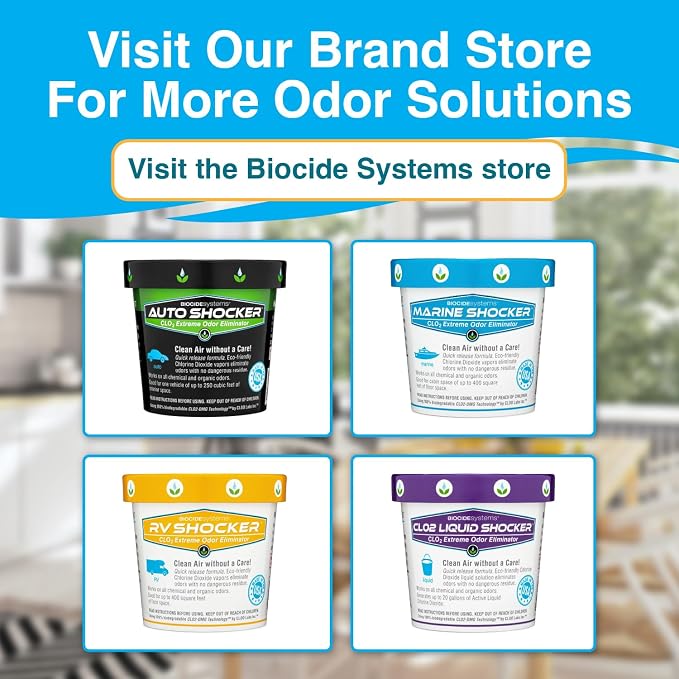 Auto Shocker Strong Car Odor Eliminator, Eco-Friendly ClO2 Odor Remover - Image 6