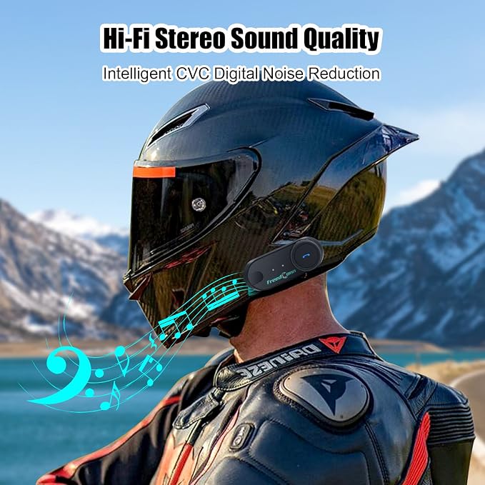 FreedConn TCOM VB Motorcycle Helmet Bluetooth Headset, Motorcycle Communication - Image 5