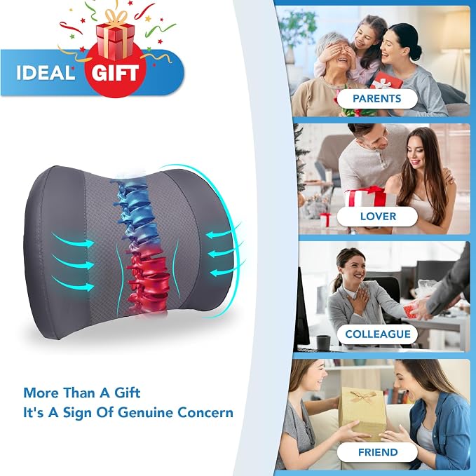 Lumbar Support Pillow for Car, Memory Foam Lumbar Pillow for Lower Back Pain - Image 7