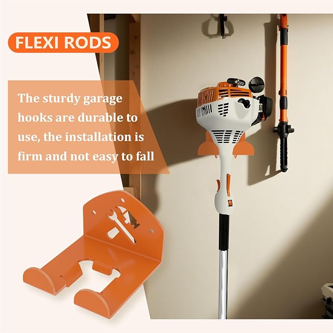 Garage Organization Storage Trimmer Rack Garden Power Tool Hanger - Image 5