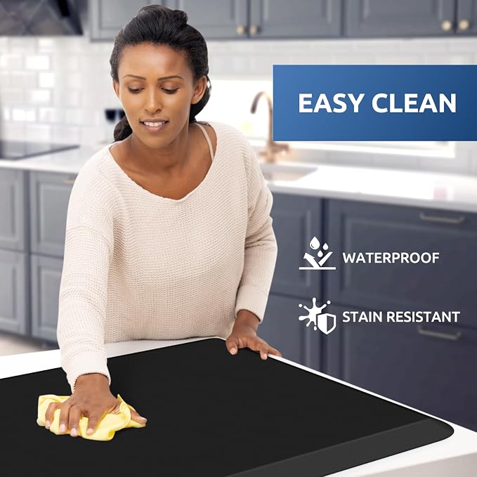 KitchenClouds Kitchen Mat Cushioned Anti Fatigue Rug 30"x108" Waterproof - Image 3