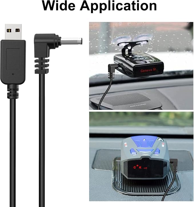 Radar Detector Cable, USB to DC3.5 Plug Cable, - Image 5