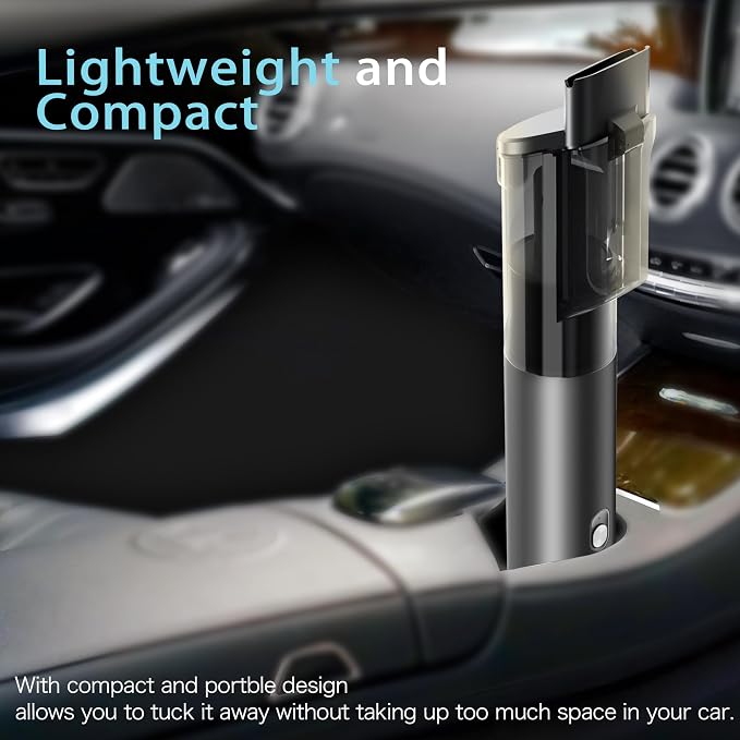 Car Vacuum, Car Vacuum Portable Cordless - Image 4