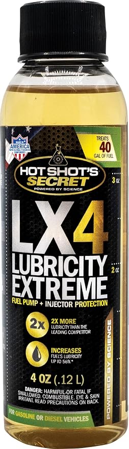 Hot Shot's Secret LX4 Lubricity Extreme – Fuel System Protection – Lubricates by HotShotsSecret