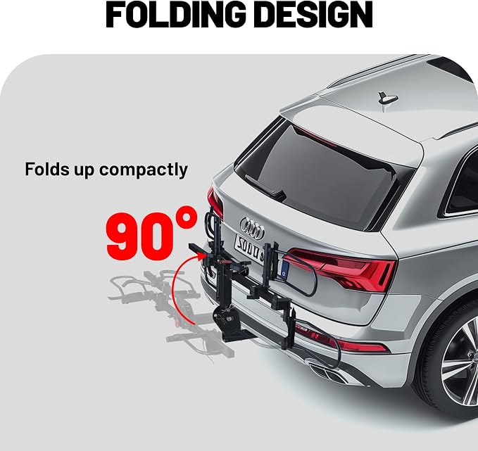 Young 200 lbs. 2 Bike Rack Hitch Mount Platform Style - Image 6