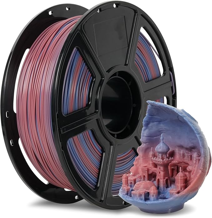 FLASHFORGE PLA Filament 1.75mm +/- 0.02mm Blue to Pink Gradient, Smooth by FLASHFORGE