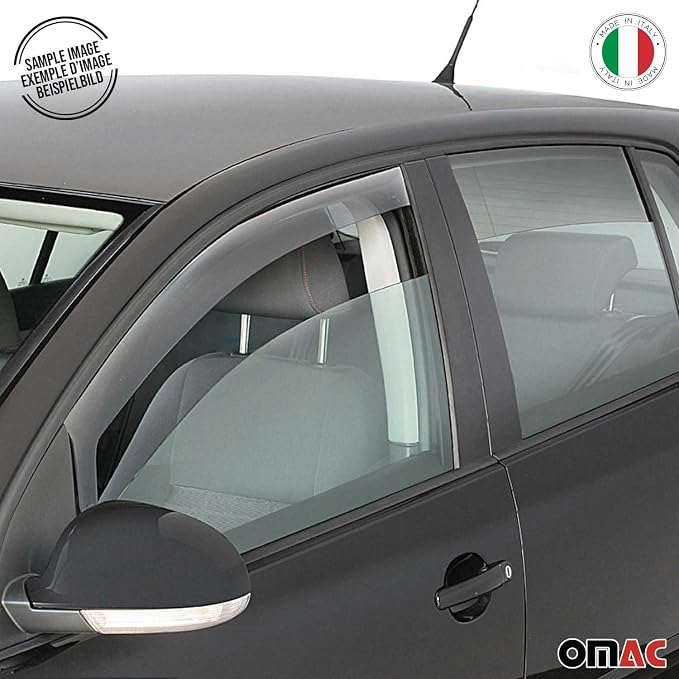 OMAC Window Visor Vent Rain Guard Deflector - Image 6
