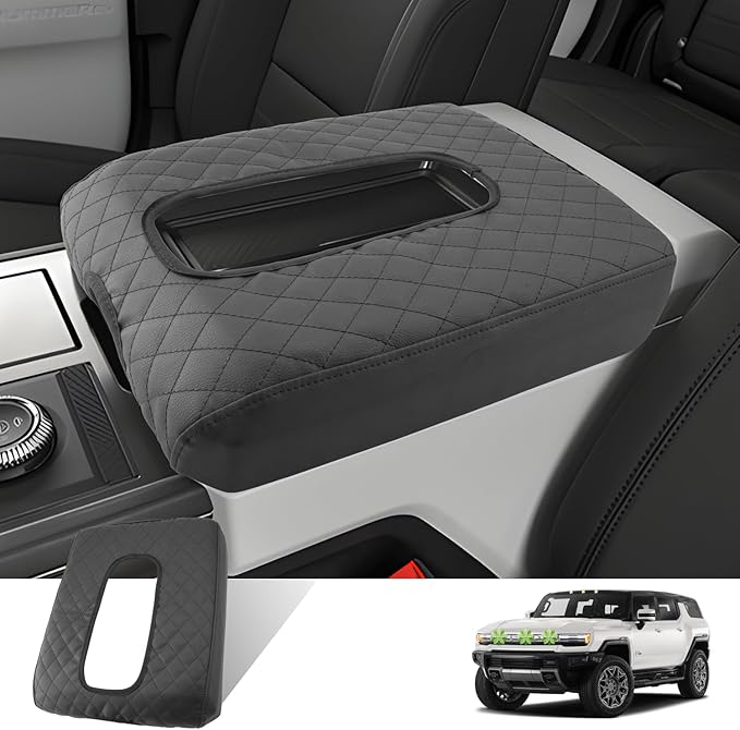 Ruiya Hummer EV Armrest Cover, for Hummer EV Accessories Center Console Cover by RUIYA