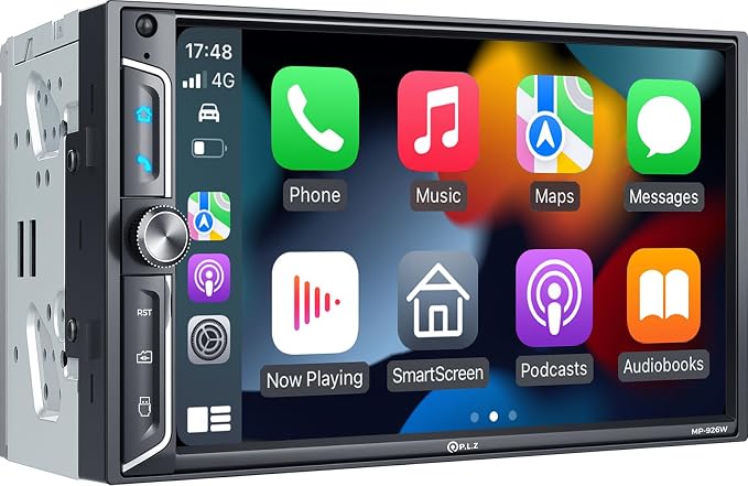 PLZ 7" QLED Wireless Double Din Car Stereo by PLZ