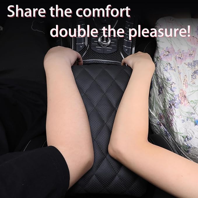 Car Center Console Cover pad Genuine Cowhide Leather, Vehicle Arm Rest Cushion - Image 4