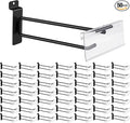 Polmart Heavy Duty Black Slatwall Panel Double-Bar Hooks by Polmart