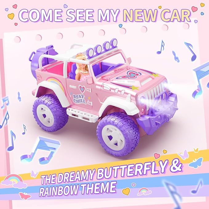 DEERC Pink Remote Control Car for Girls - Image 4
