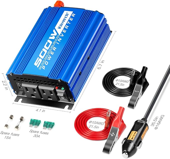 500W Car Power Inverter DC 12V to AC 110V Adapter - Image 4