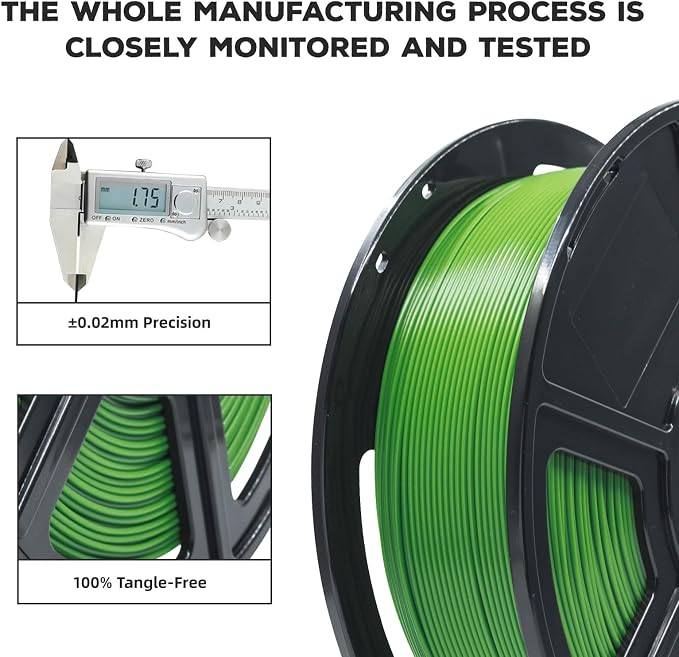 FLASHFORGE PLA Filament 1.75mm, 3D Printer Filament 1kg Spool, Dimensional - Image 3