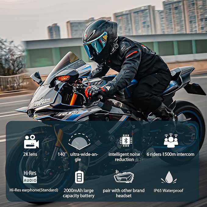FreedConn R3 PRO Motorcycle Helmet Bluetooth Headset - Image 2
