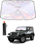 helloleiboo 5  Car Windshield Sun Shade Umbrella, Colorful by helloleiboo