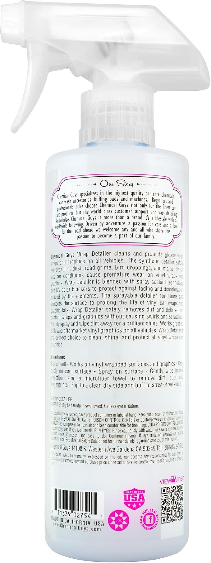 Chemical Guys SPI21716 Wrap Detailer Gloss Enhancer & Protectant, - Image 2