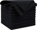 AIDEA Microfiber Cleaning Cloth Black 10PK, Microfiber Towels by AIDEAHOME