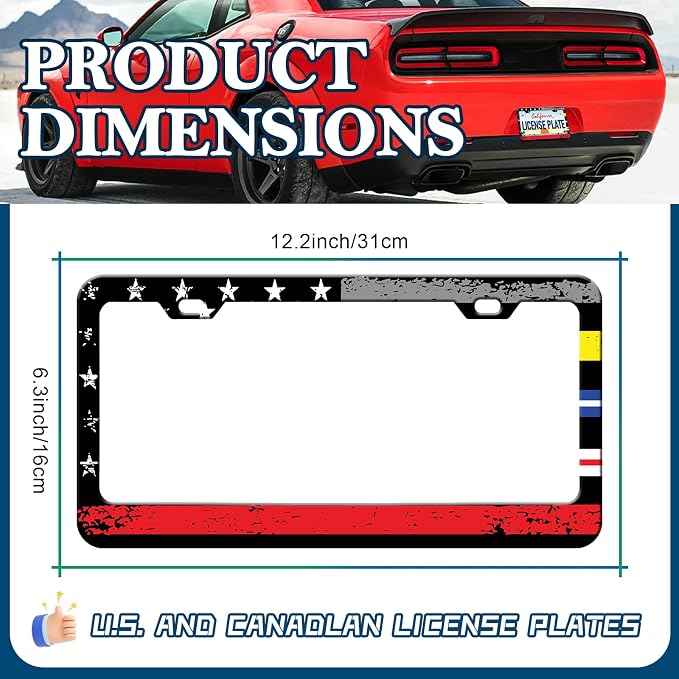 American Flag License Plate Frames - Image 2