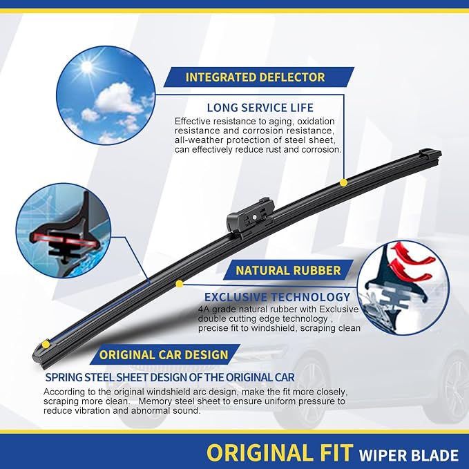 3 wipers Replacement For 2015 2016 2017 2018 2019 2020 2021 2022 2023 Jeep - Image 4