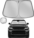 Windshield Sun Shade for 2011-2025 Jeep Grand Cherokee Foldable Sun Sunshade by Fonowka