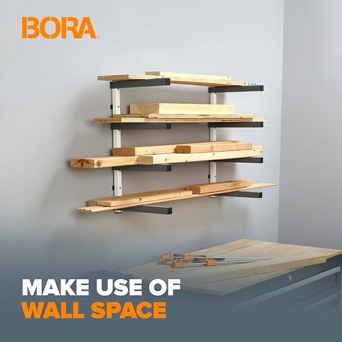 Bora 4-Level Lumber Storage Rack Wood and Garage Organization Space Saving - Image 5