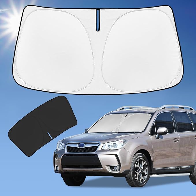 for Subaru Forester 2013-2018 Sun Shade Sunshade Windshield Cover, 240T Fabric by ZOIBVCARSUNSHADE