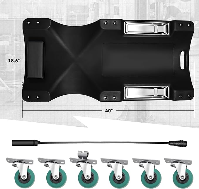 Auto Dynasty 40 Inches Mechanic Creeper, Automotive Garage Repair Low Profile - Image 7