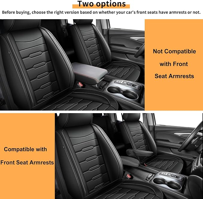 Seat Covers Fit for Honda Ridgeline 2006-2024 2025: Crew Cab 5 Seats Car Seat - Image 2