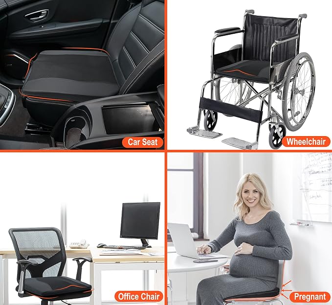 Car Seat Cushion, Comfort Memory Foam Car Cushions - Image 6