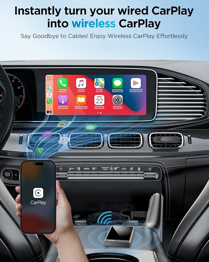 Wireless CarPlay Adapter for iPhone, 2024 Upgraded Dual-core 5G Chip, Converts - Image 2