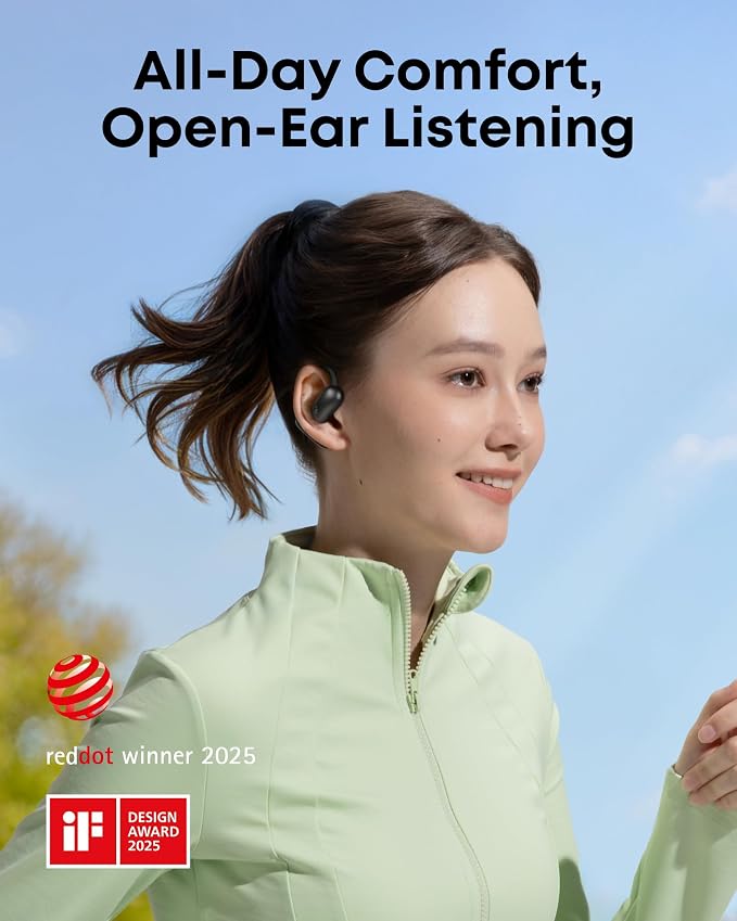 soundcore AeroFit 2 by Anker, Open-Ear Headphones, Translation Earbuds Real Time - Image 2