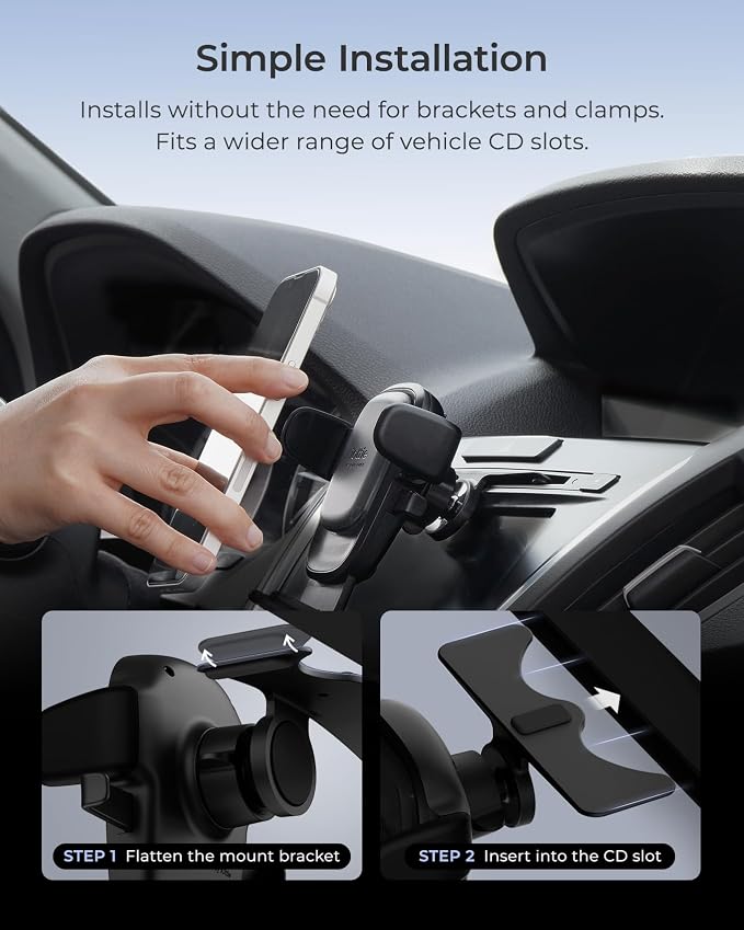 iOttie Easy One Touch Advanced CD Slot Car Phone Mount - Image 4