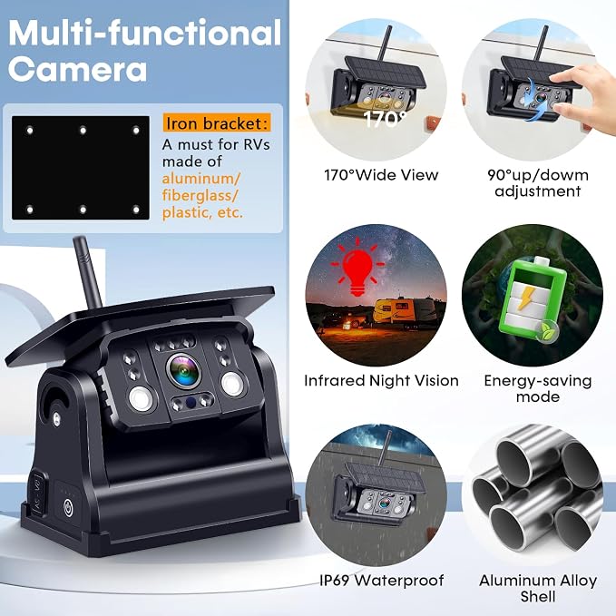 Wireless RV Backup Camera 7-inch - Image 6