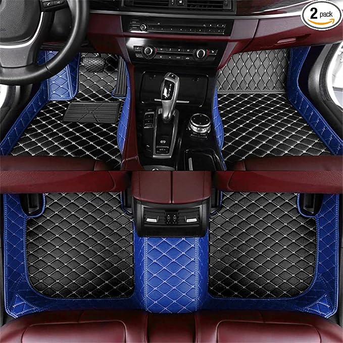 Custom All-Weather Protection Luxury Leather Floor Mats by JTXWANG