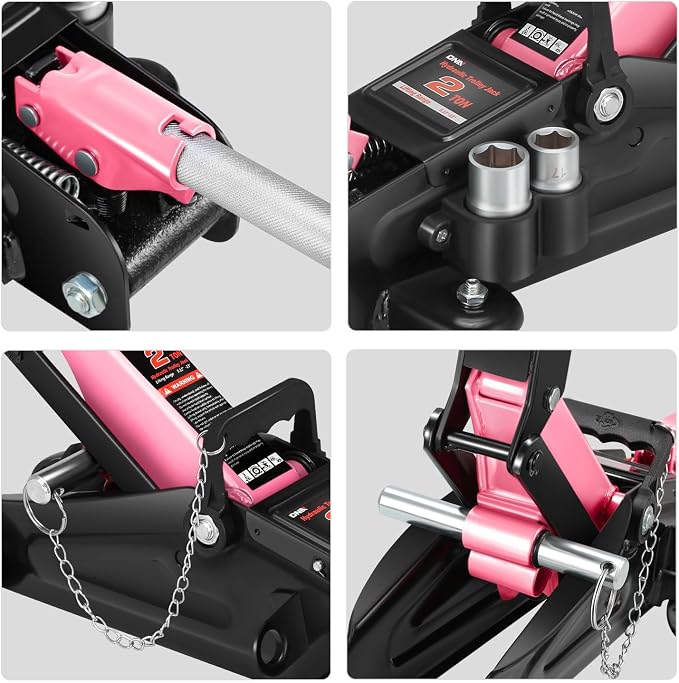 DNA MOTORING Floor Jack with Socket and Lock, Low Profile Hydraulic Trolley Jack - Image 7