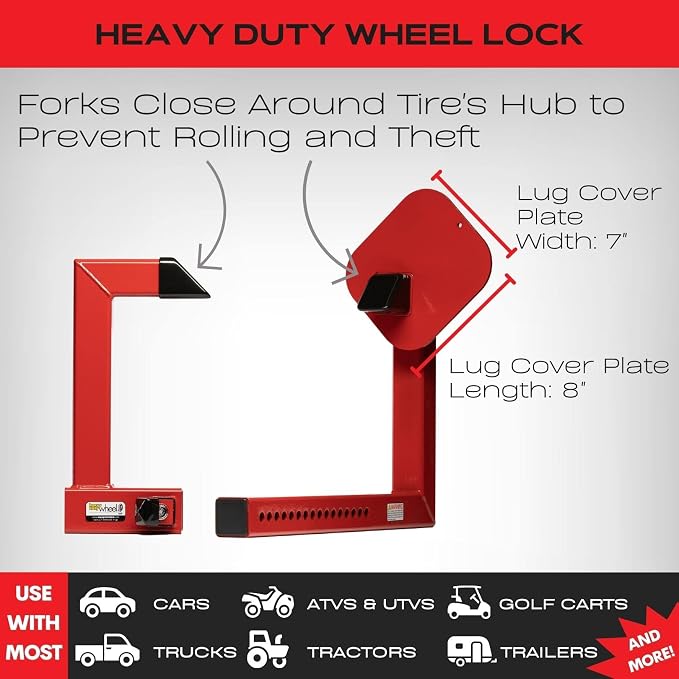 Equipment Lock Heavy Duty Wheel Lock - Image 5
