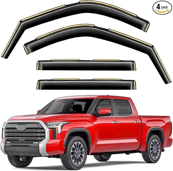 in-Channel Window Rain Guards Fit by Unknown