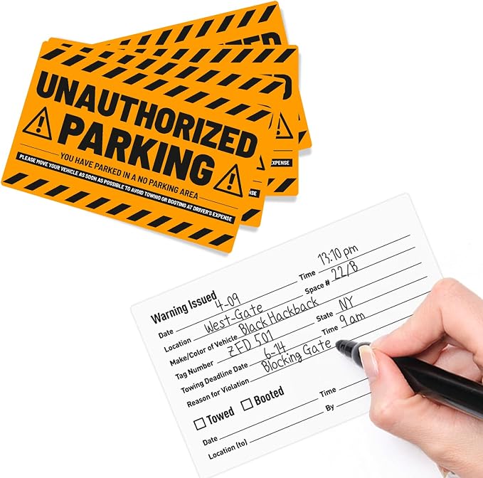 easykart labels 50 Parking Violation Stickers - Image 4