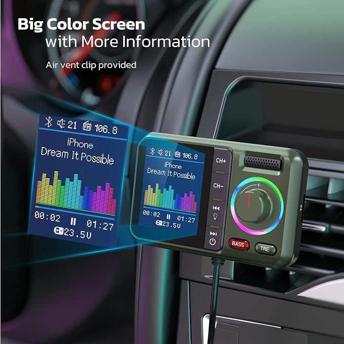 Nulaxy Bluetooth FM Transmitter - Image 2