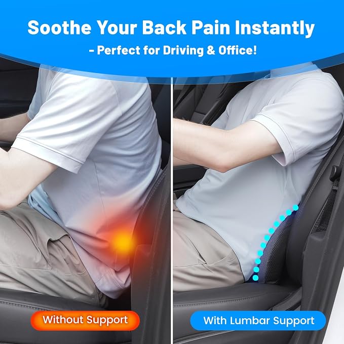 Memory Foam Lumbar Support Pillow - Image 3