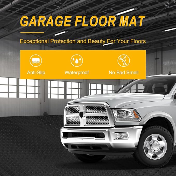 7.5x25 FT Garage Floor Mat, Updated 2.8mm Thicked Flooring Roll - Image 6