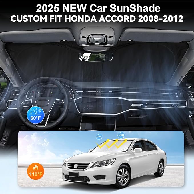 Custom Fit Accord Windshield Sunshade - Image 4