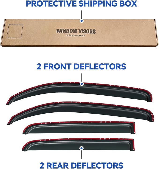 in-Channel Window Visors Rain Guards Shield - Image 5