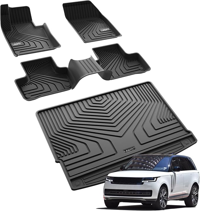LASFIT Floor Mats & Cargo Mat for Volvo XC60, XC60 All Weather Floor Liner TPE - Image 6
