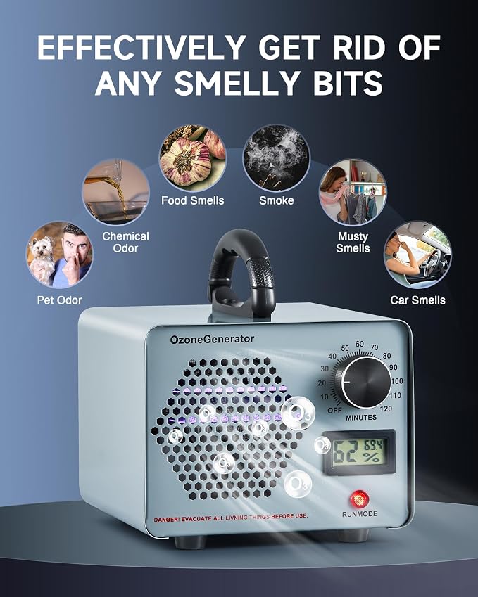 CREWORKS Ozone Odor Machine, Commercial Ozone Generator Air Purifier - Image 6